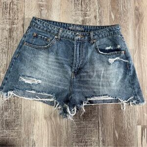 Wild Fable Dark Blue Ripped Jean Shorts